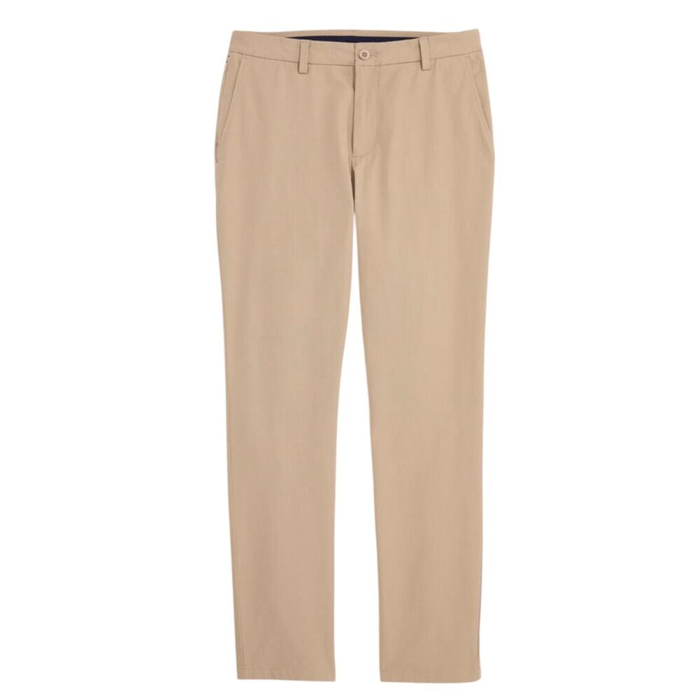Vineyard Vines Men's Khaki Performance On-The-Go Pants 42x30